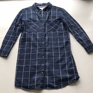 Plaid Denim Tunic